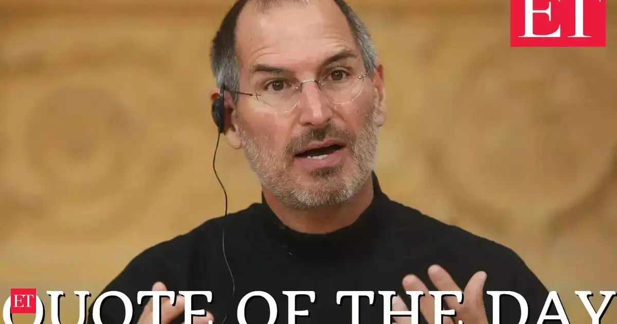 Quote of the Day by Apple founder Steve Jobs: ‘We're just enthusiastic about what…’