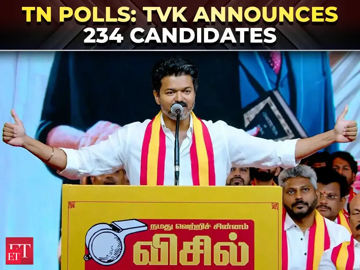 Tamil Nadu polls: TVK announces 234 candidates; Vijay to contest from Perambur & Tiruchirappalli