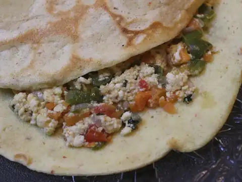 Paneer and Oats Chilla (Pancakes)