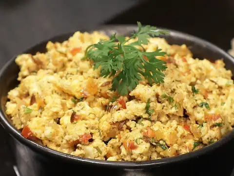 Scrambled Paneer or Tofu Bhurji