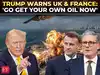 &lsquo;Buy from us or have some courage to...&rsquo;: Trump blasts EU allies for 'refusing to help U.S.-Israel'