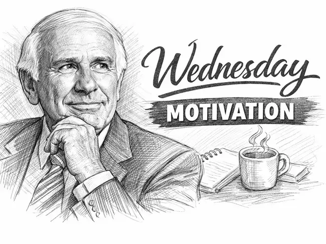 Wednesday Motivation by Jim Rohn: Happiness is not by chance, but by ...
