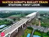 Ashwini Vaishnaw shares Surat Bullet Train Station video with diamond design & smart functions