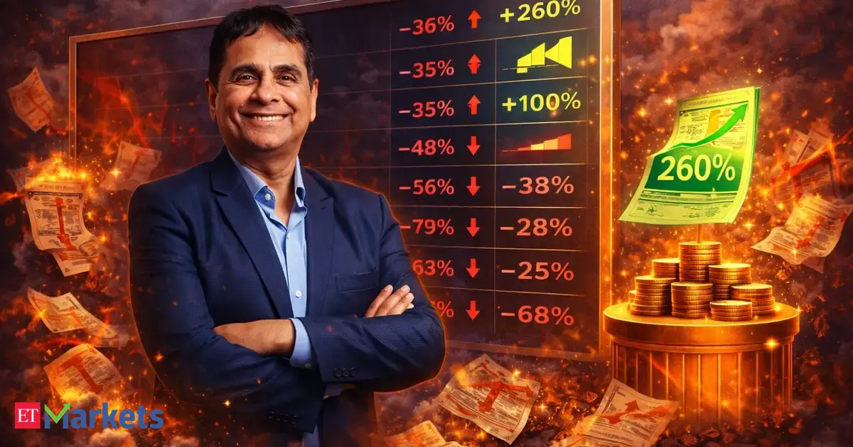 Vijay Kedia’s FY26 scorecard: Losses dominate with 14 stocks falling up to 68%; SME multibagger shines