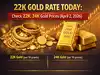 22k gold rate today: Check 22K, 24K gold prices (April 2, 2026) on Tanishq, Malabar Gold & Diamonds, Kalyan Jewellers, Joyalukkas and IBJA