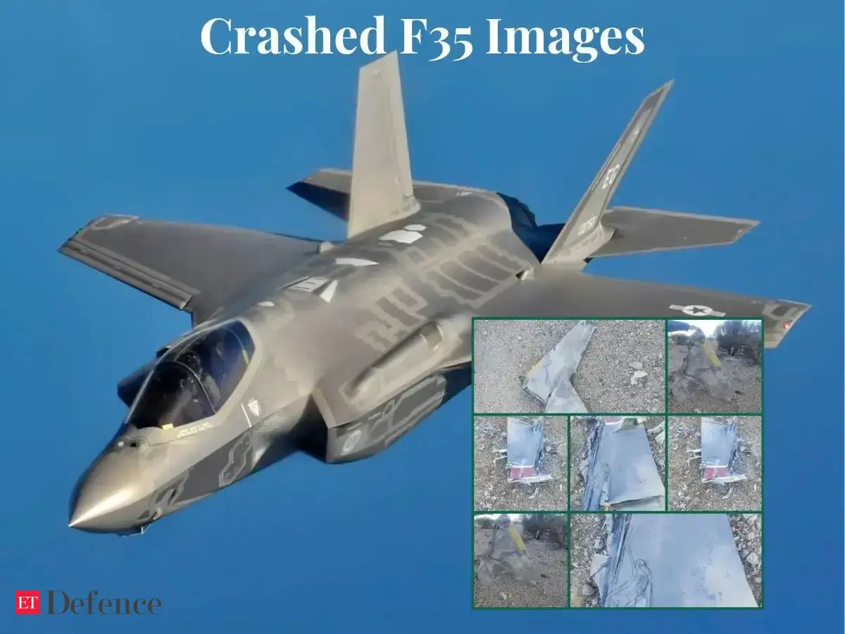 F-35 shot down: Images show wreckage of crashed fighter jet. Watch