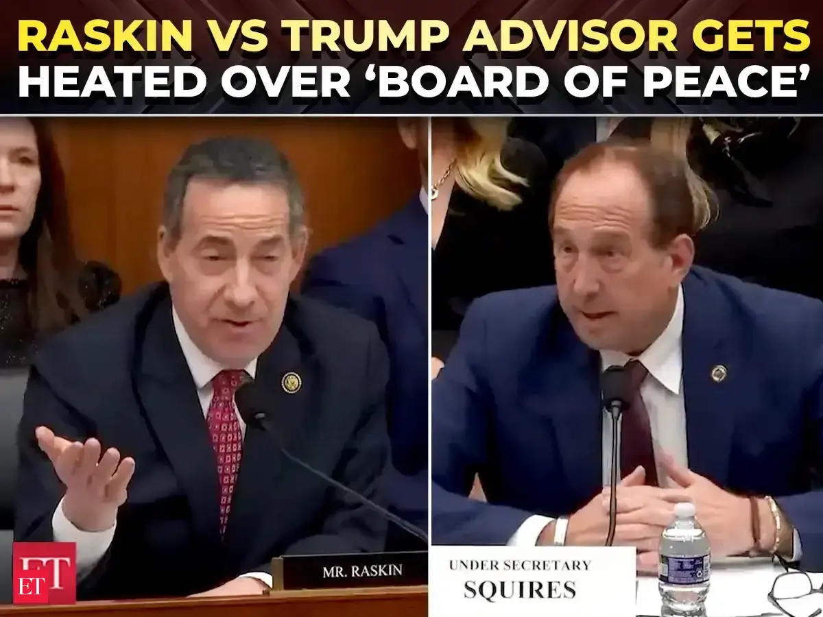 ‘Board of peace is a public entity or private?’: Raskin brutally torches Trump’s trademark official