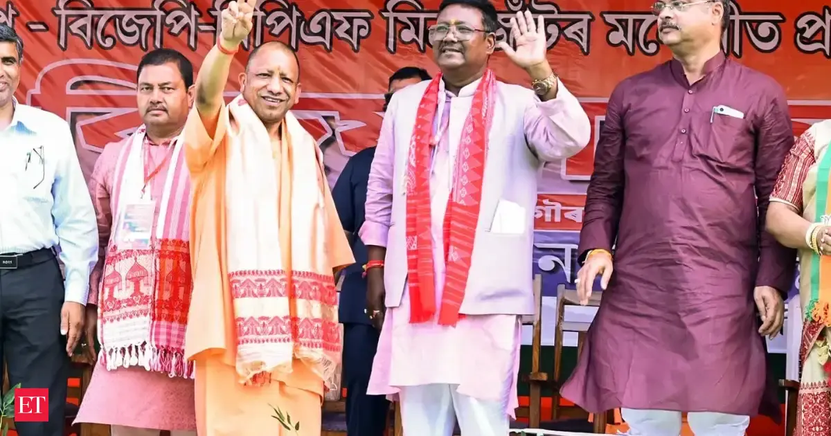 Yogi Adityanath says Congress ‘fled’ Barpeta poll battle, targets AIUDF over Assam identity