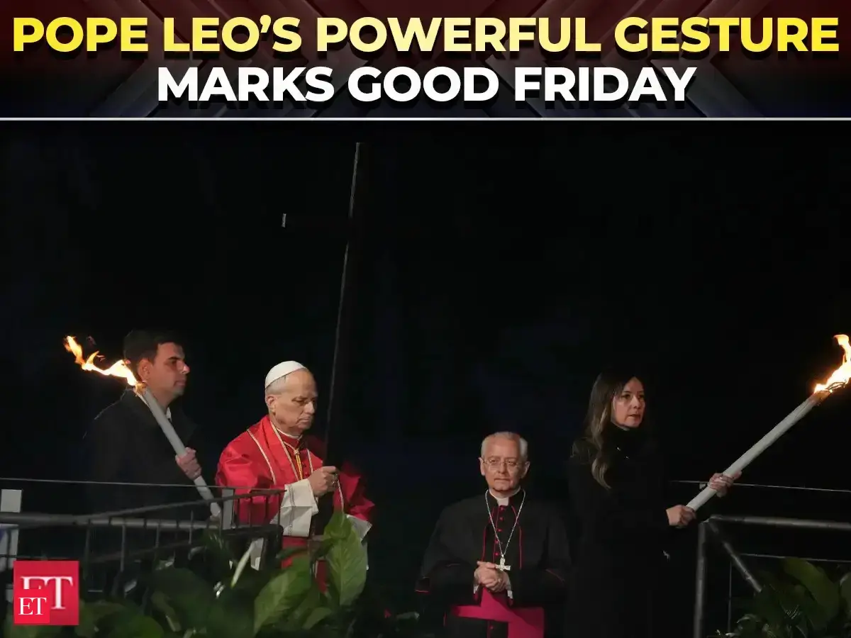 Pope Leo XIV carries cross through all 14 stations on Good Friday, first in decades