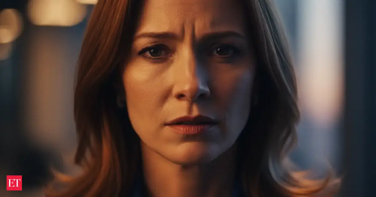 A diverse group of colleagues smiling and high-fiving in a modern office, but with subtle, almost imperceptible chains connecting them.