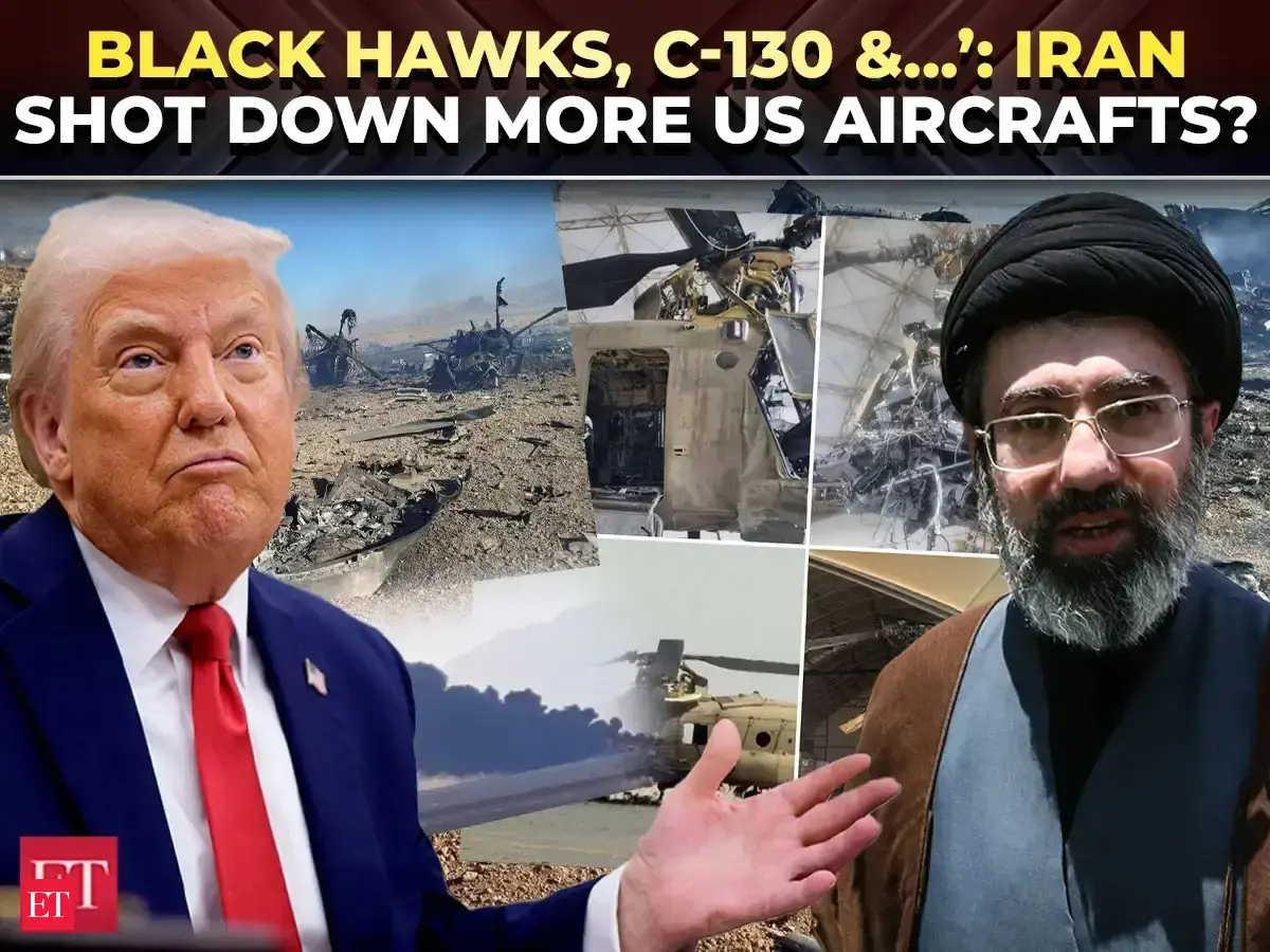 ON CAM: Iran shot down C-130 US aircraft, 2 Black Hawk Choppers as Trump hails MIRACULOUS rescue ops