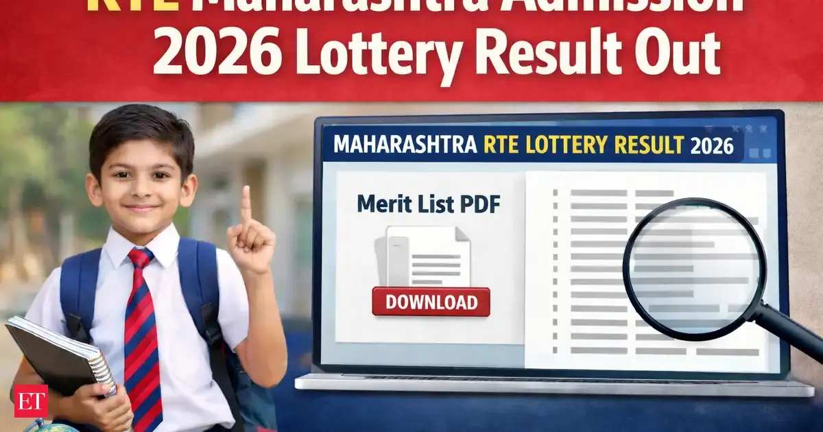 Maharashtra RTE Lottery Result 2026 Out: Merit list released at student.maharashtra.gov.in, check steps to download
