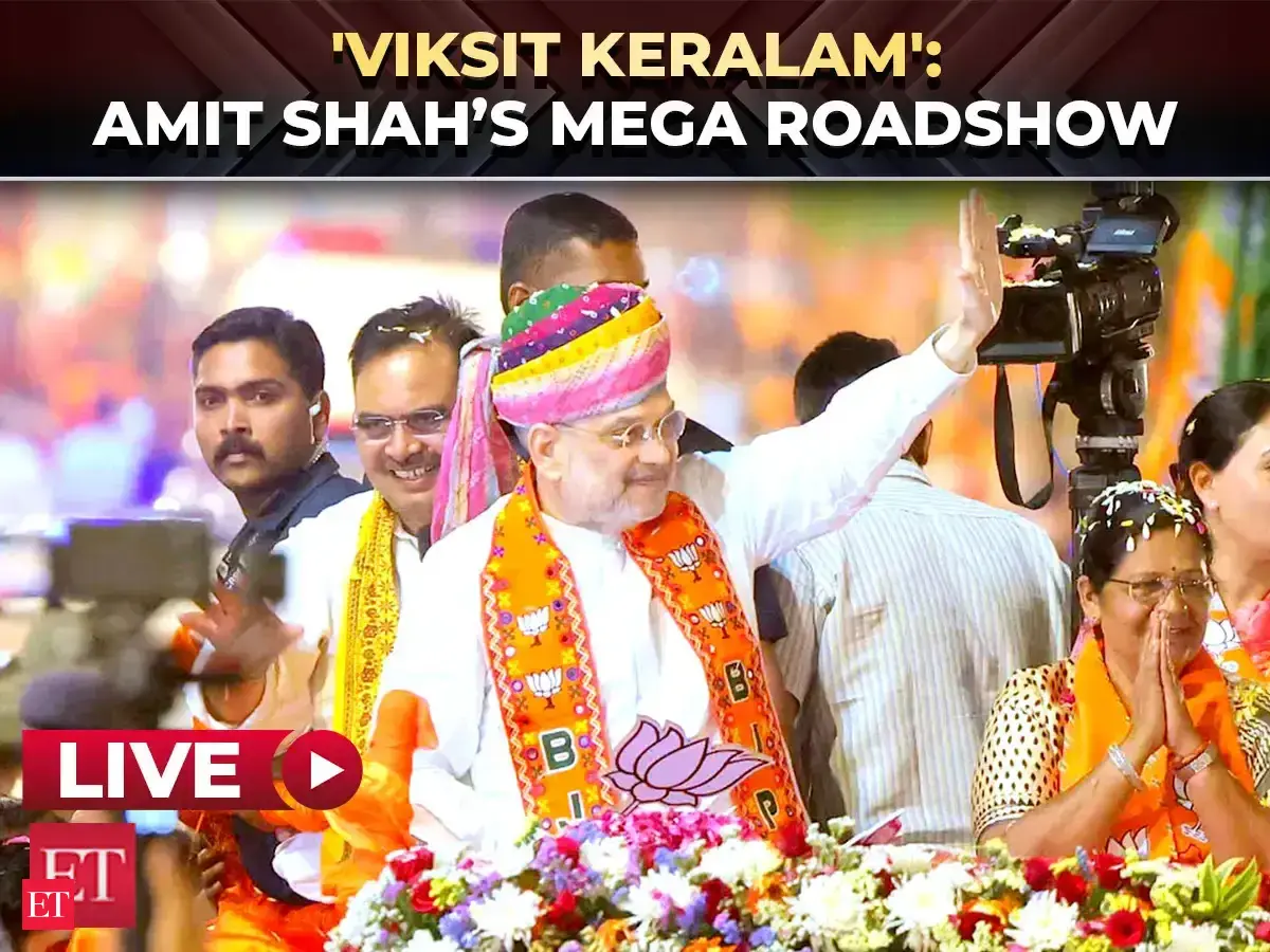 HM Amit Shah roadshow in Alappuzha South, Keralam | Assembly Elections Campaign | LIVE