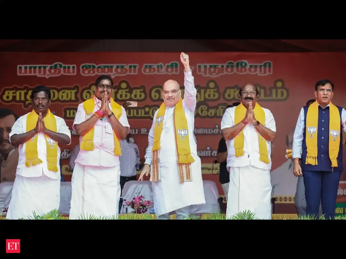 Opposition divided bloc, NDA united in Puducherry: Amit Shah; Rahul Gandhi promises full statehood