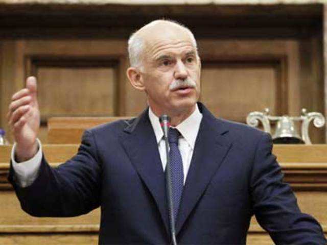 George Papandreou swept to power in October 2009