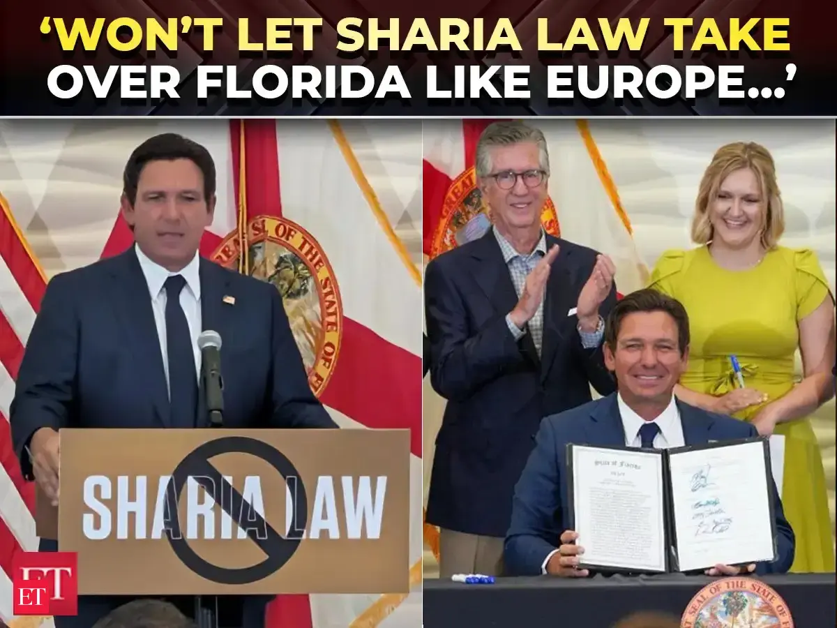 'Can't let America become EUROPE!': Gov Ron DeSantis signs legislation to ban Sharia Law in Florida