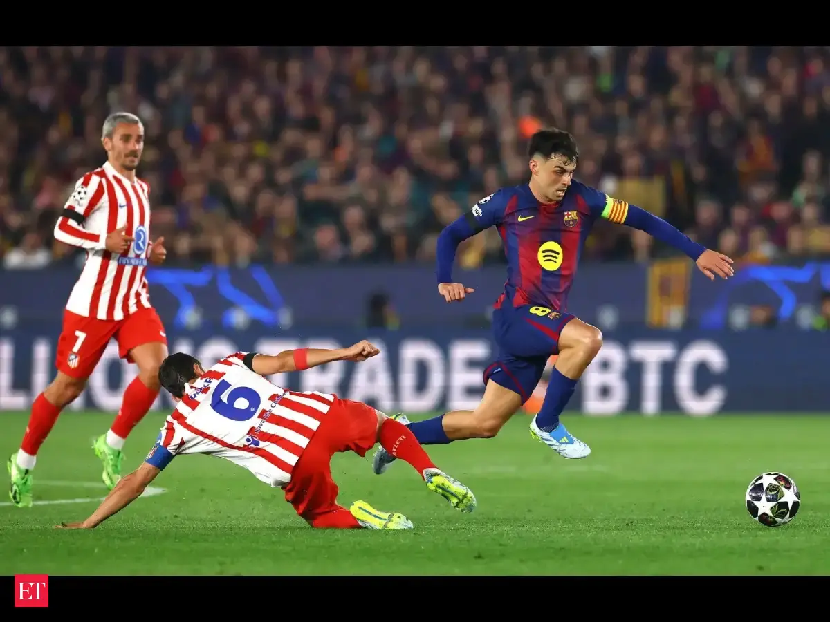 Soccer: Atletico Madrid storm Camp Nou with 2-0 Champions League win over 10-man Barcelona