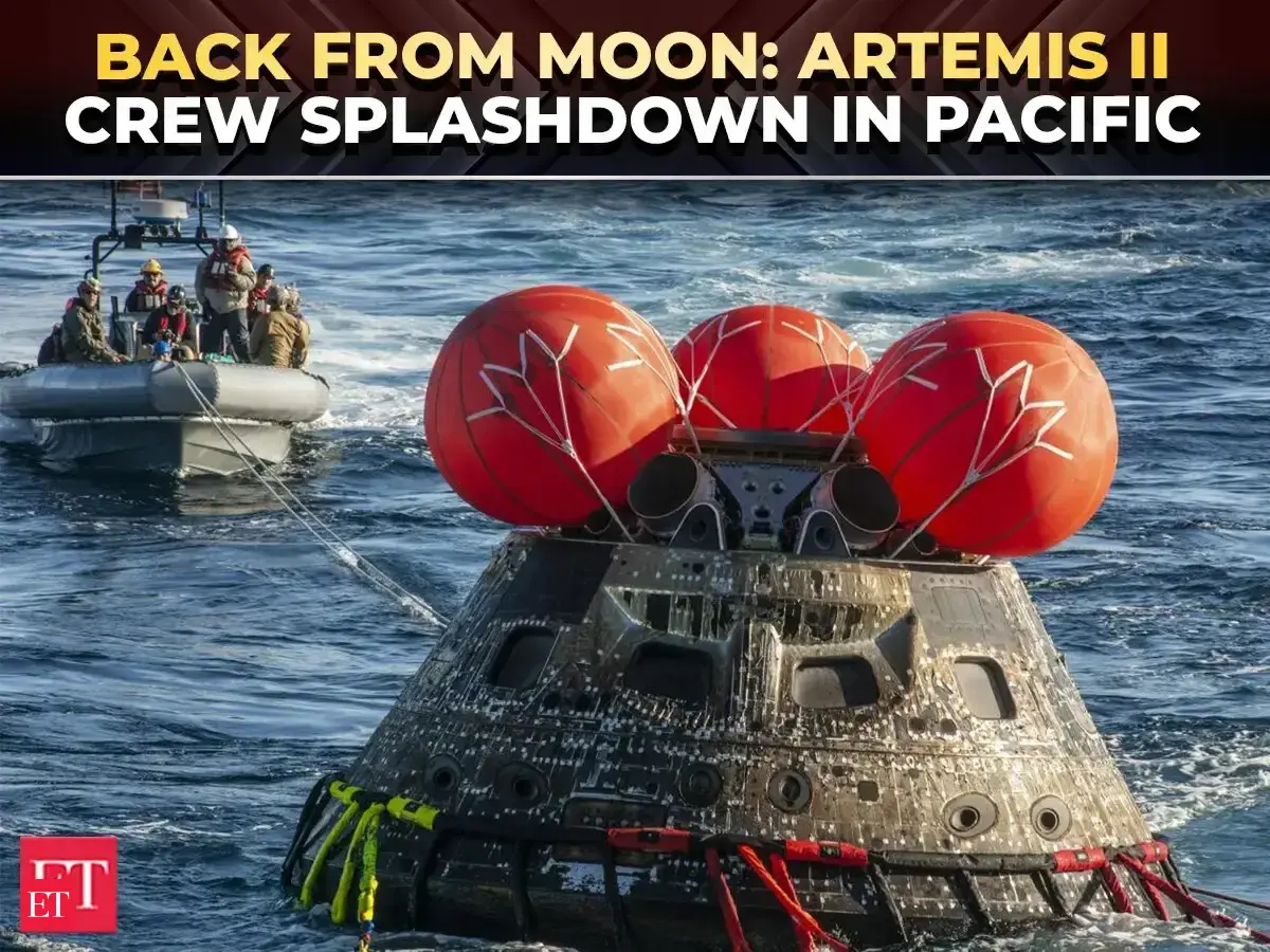 Artemis II splashdown: Astronauts return to earth after historic lunar flyby