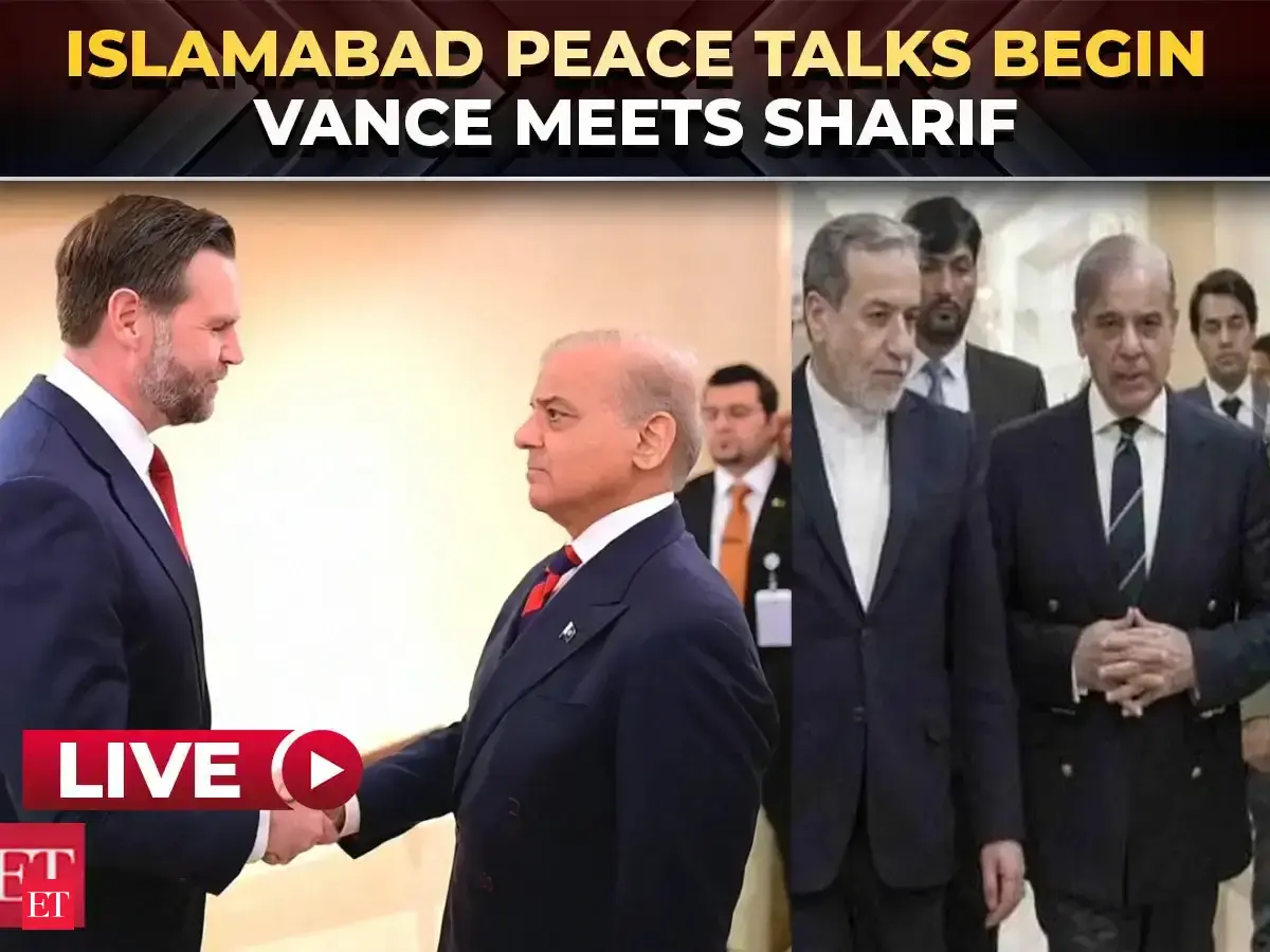 Vance meets Sharif as US-Iran peace talks kick off in Islamabad