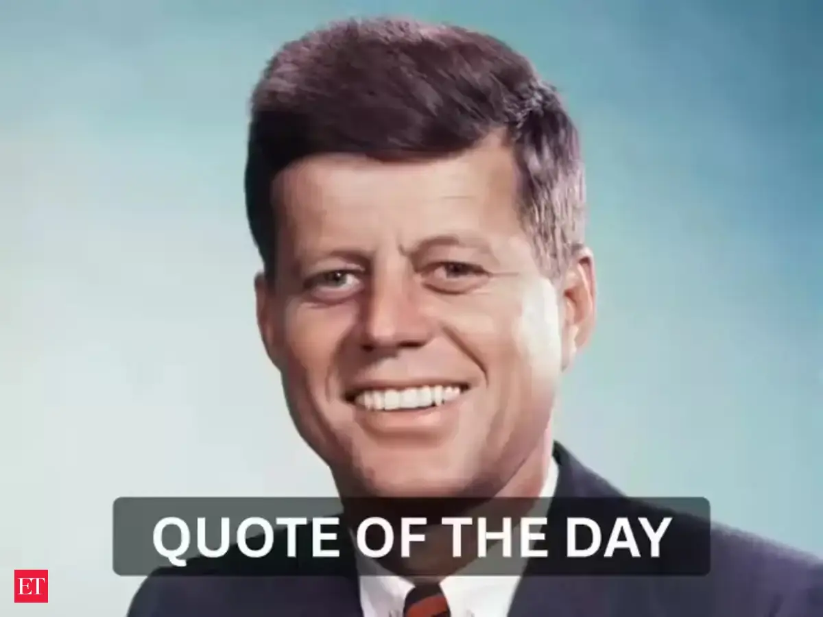 Quote of the day by John F. Kennedy: ‘If a free society cannot help the many who are poor, it cannot save the few who...’
