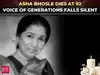 Asha Bhosle no more: From cabaret hits to ghazals, India loses a musical legend
