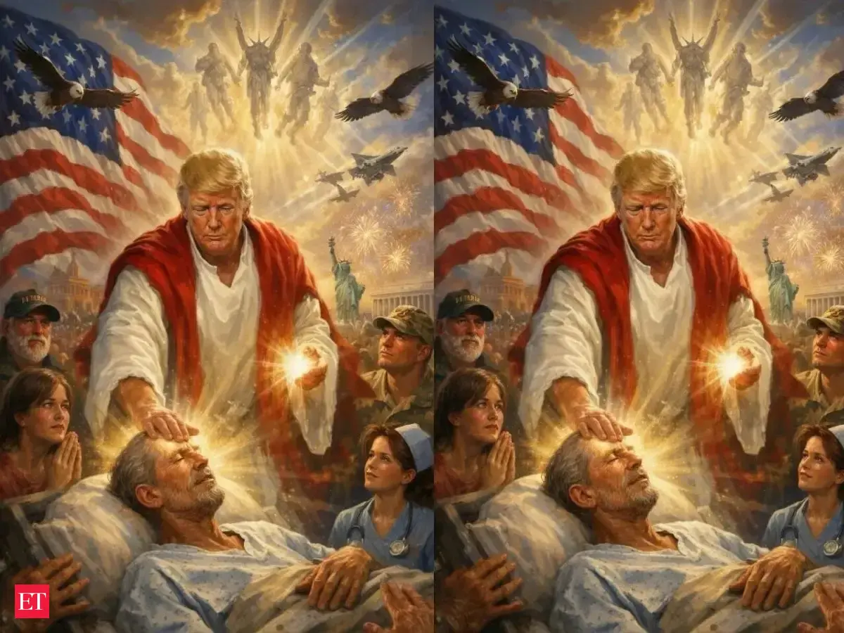 Trump shows himself as a divine healer in a new post amid Iran war. Check image