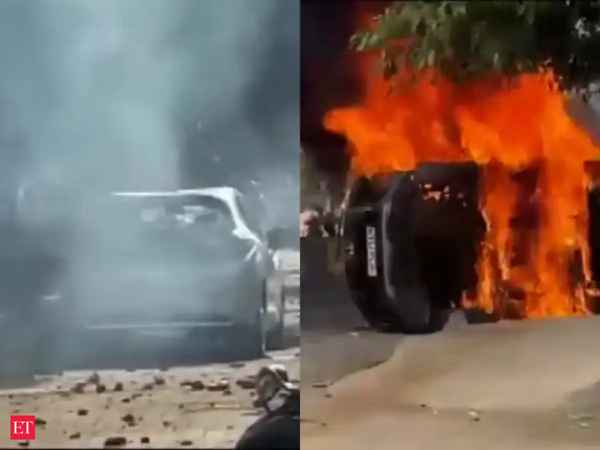 Noida protest video: Cars set on fire, stones pelted during workers' salary hike unrest. Watch