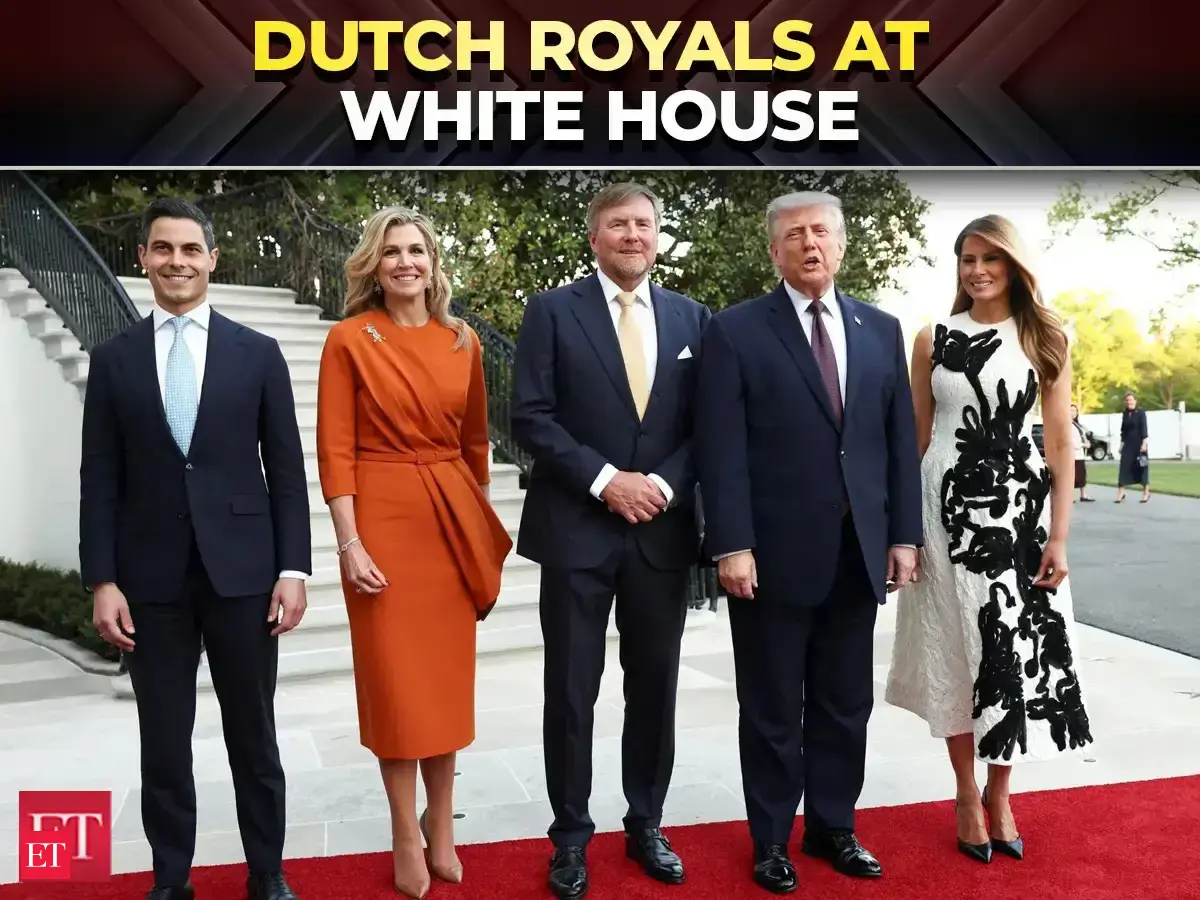 Trump, Melania receive Dutch King Willem-Alexander and his wife for dinner at White House