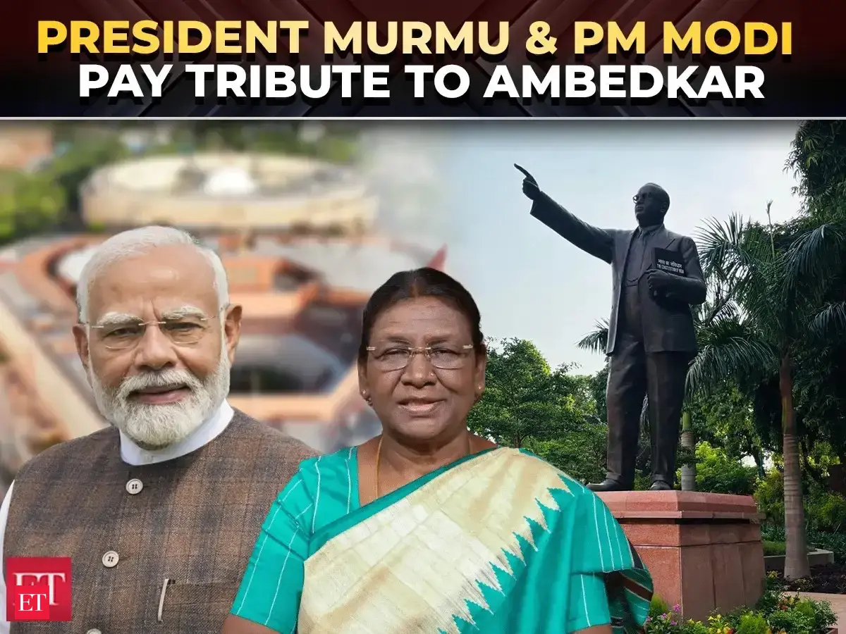 President Murmu, PM Modi and top leaders pay tribute to Dr B.R. Ambedkar at Parliament