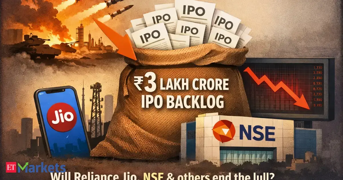 Iran war leaves Rs 3 lakh crore IPO backlog in India. Will Reliance Jio, NSE and others end the lull soon?