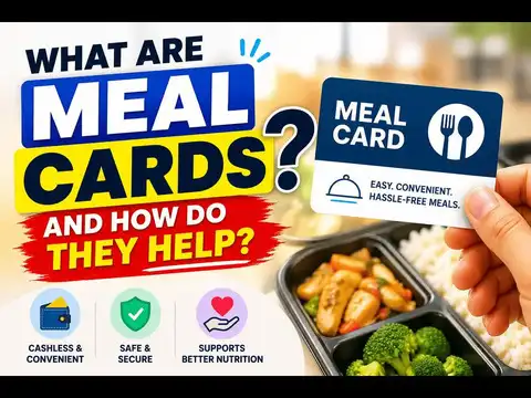What are meal cards and how do they help?