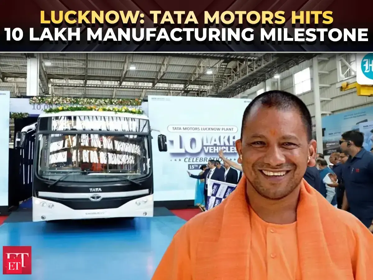 ‘UP becoming global manufacturing hub’: CM Yogi flags off Tata Motors’ 10 lakhth vehicle in Lucknow