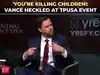 'Jesus doesn&rsquo;t support genocide': Vance heckled at TPUSA event as crowd confronts him over Iran war