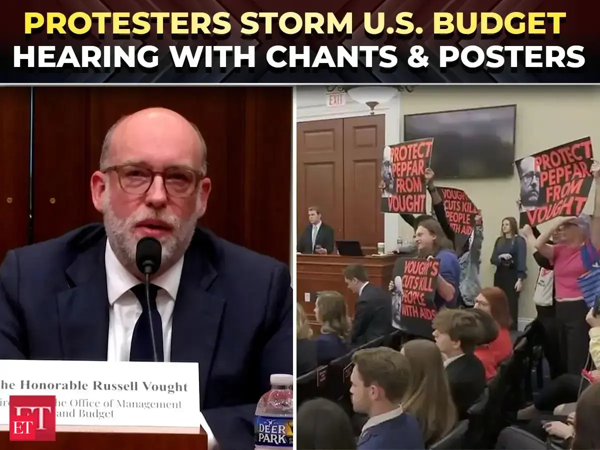 DRAMATIC VIDEO: Protesters disrupt Budget hearing, halt Russell Vought with 'PEPFAR save live' chant