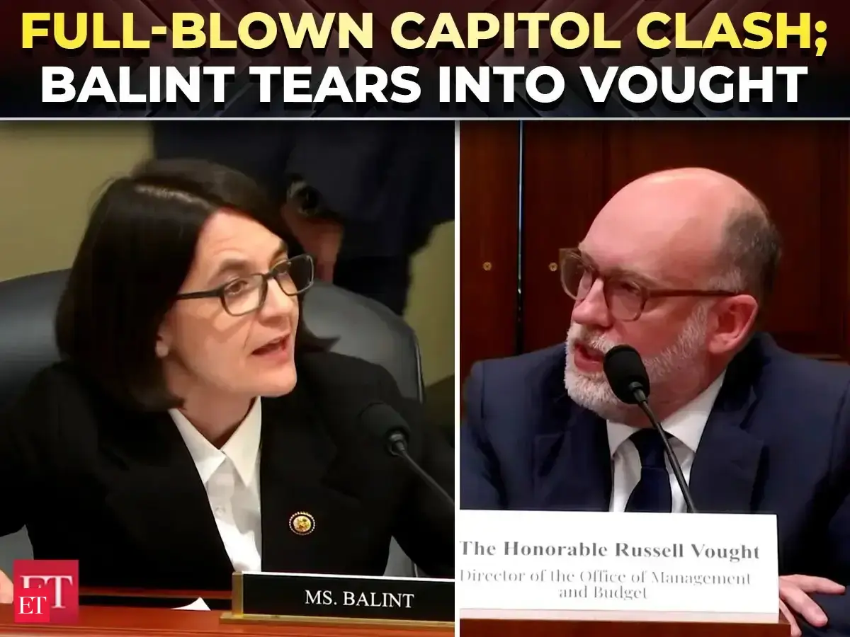 'Oh, for goodness sakes': Balint fires back as Vought deflects in heated showdown over federal funds