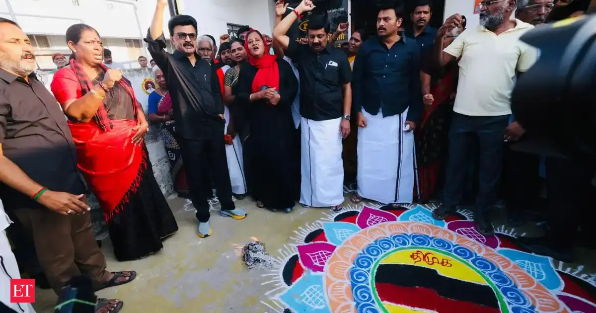 Tamil Nadu CM MK Stalin kicks-off statewide anti-delimitation agitation, burns copy of proposed bill