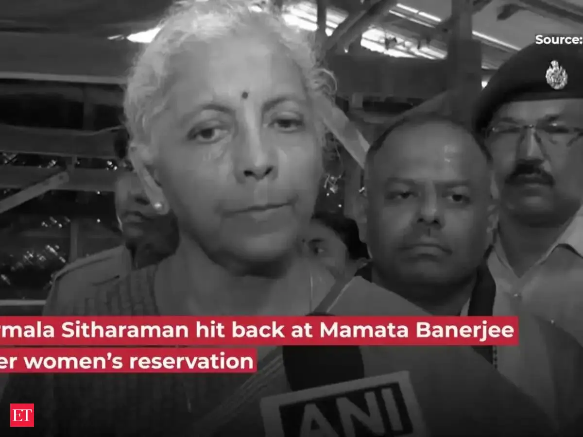 Sitharaman challenges Mamata on women’s quota: Do you want women to wait longer?