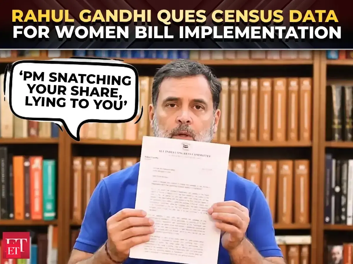 ‘Grave Injustice’: Rahul Gandhi flags 2011 Census lack of OBC data in Women's Reservation Bill