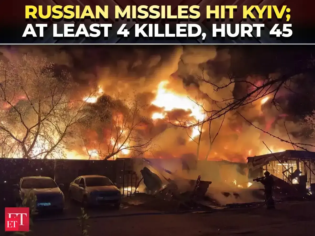 Russia unleashes massive overnight assault on Ukraine's Kyiv; at least 4 people killed