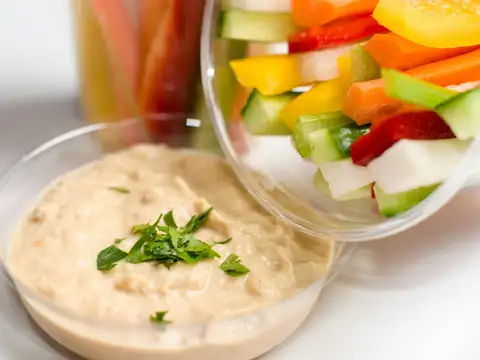 Grilled veggie & hummus sandwich
