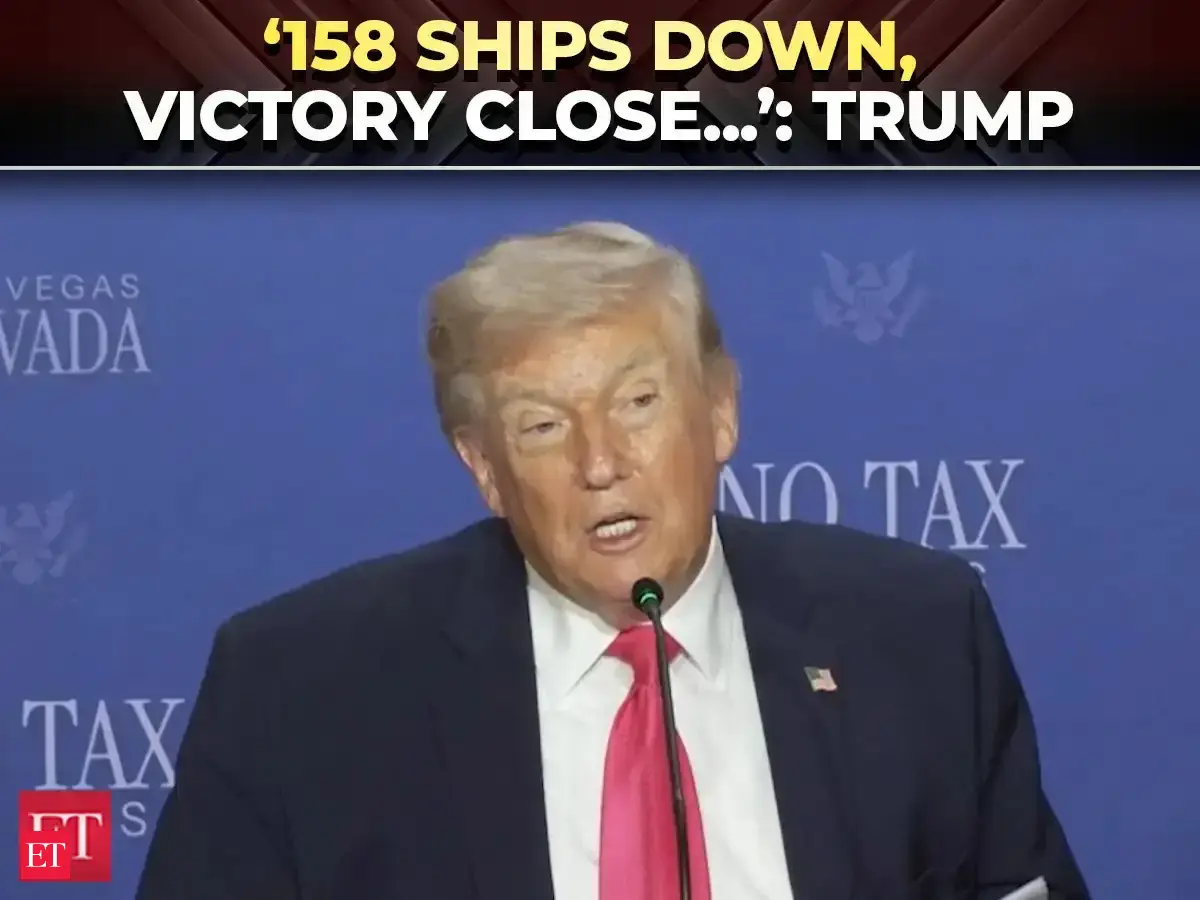 '158 ships at the bottom of sea...': Trump says war in Iran should be ending 'pretty soon'