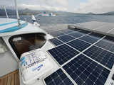 Planetsolar during its 580th day of sailing around the world