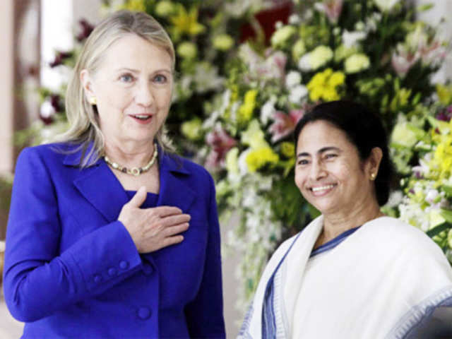 Hillary Rodham Clinton and Mamata Banerjee