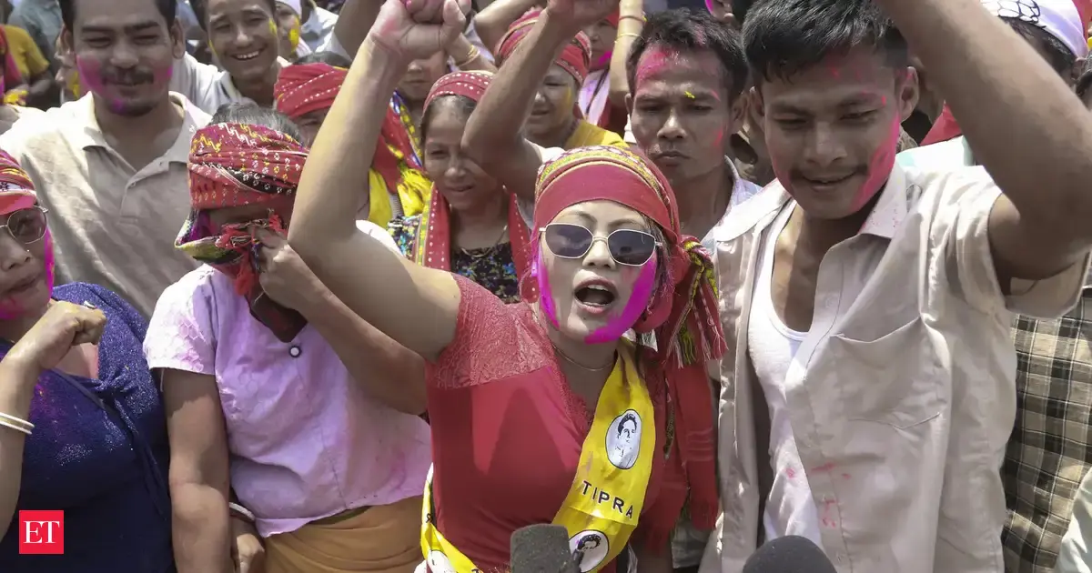 Tipra Motha sweeps Tripura tribal council elections, wins 20 of 28 seats