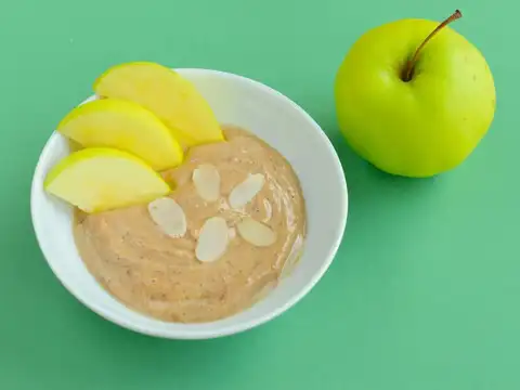 Almond Butter and Green Apple Slices