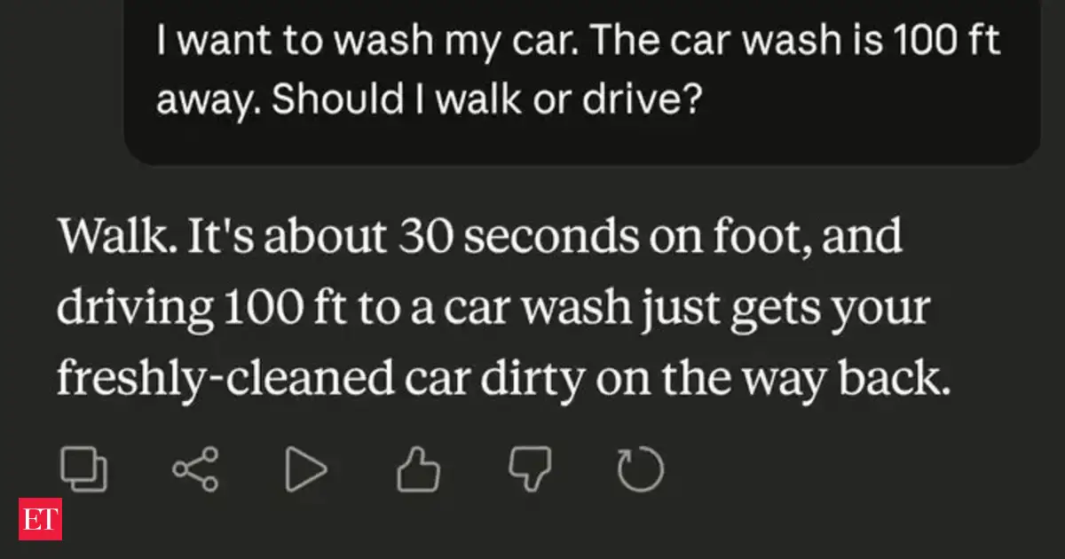 Internet roasts Claude Opus 4.7 as it flunks viral car wash puzzle in bizarre blunder