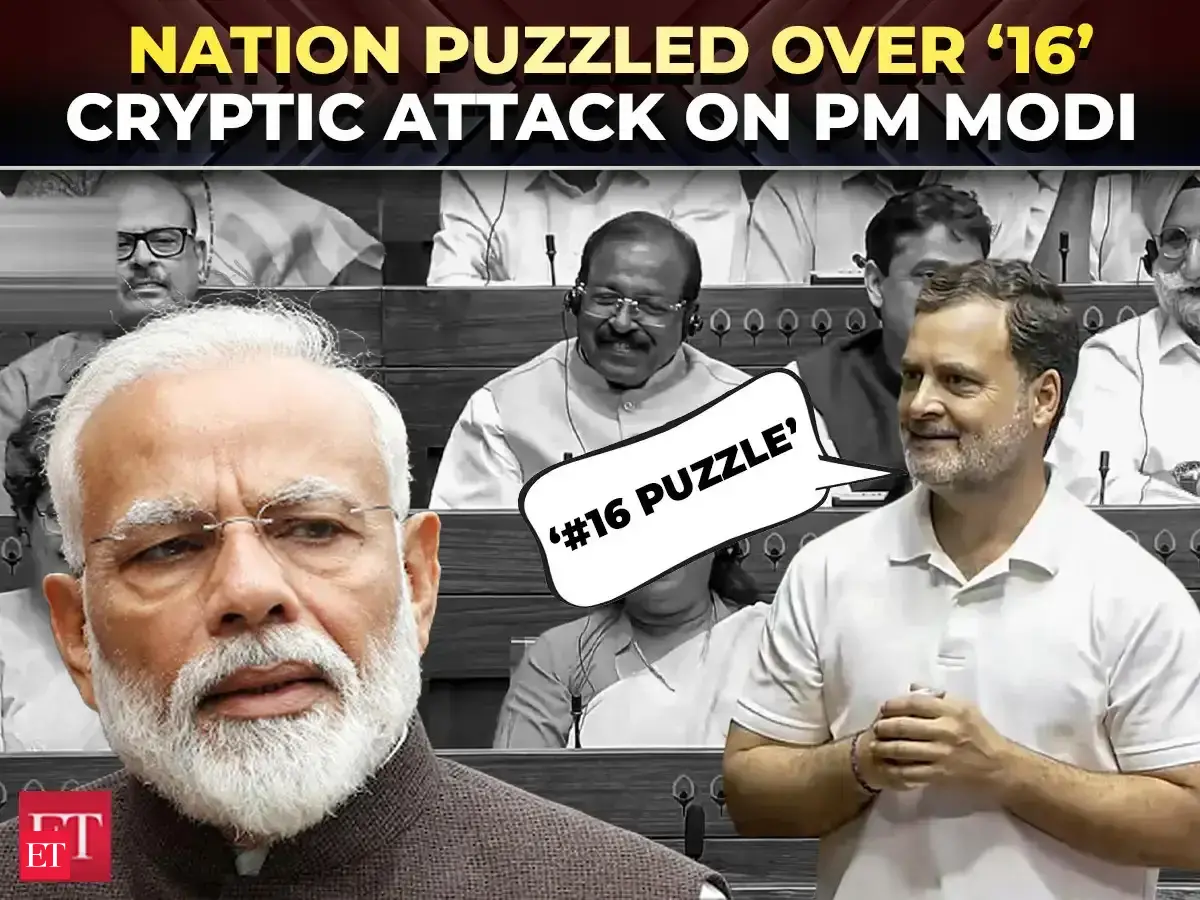 ‘No.16 Puzzle’ remark on PM Modi; Rahul Gandhi drops cryptic riddle in Lok Sabha