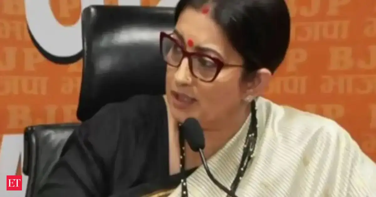 Smriti Irani slams Opposition ahead of PM Modi’s address to nation, defends Women’s Reservation Bill