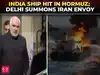 India summons Iranian envoy after Indian-Flagged ship comes under fire in Hormuz