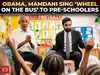 Obama, Mamdani go &lsquo;squish squish&rsquo; as they sing &lsquo;Wheels on the Bus&rsquo; with pre-K Kids to push childcare